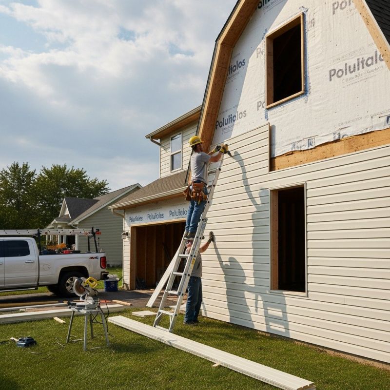 Local Vinyl Siding Installation pros at work